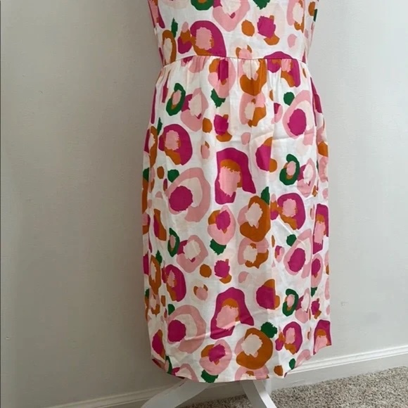 Pink and Orange Sleeveless Sheath Dress - Picture 3 of 10